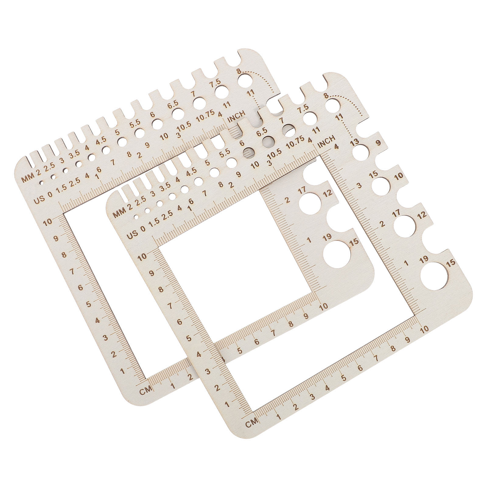 Sewing Gauge Ruler - 2 pièces, règle de mesure pour