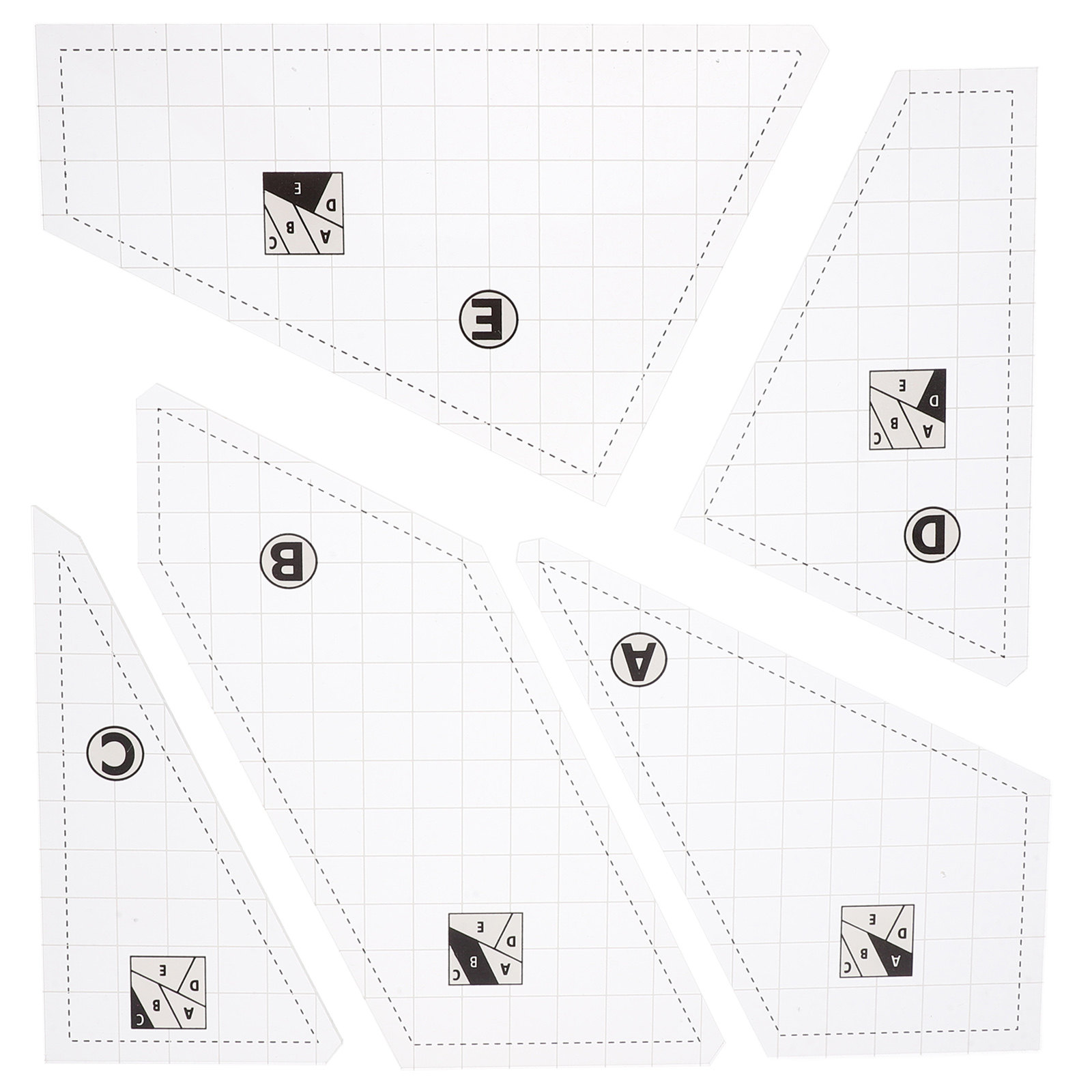 Ensemble de 5 gabarits de quil - Sewing Gauge Ruler avis et prix
